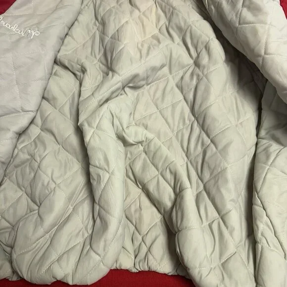 Vintage Cincinnati Reds Bomber Jacket Mens XL 24x26 Red Hartwell - Picture 5 of 8